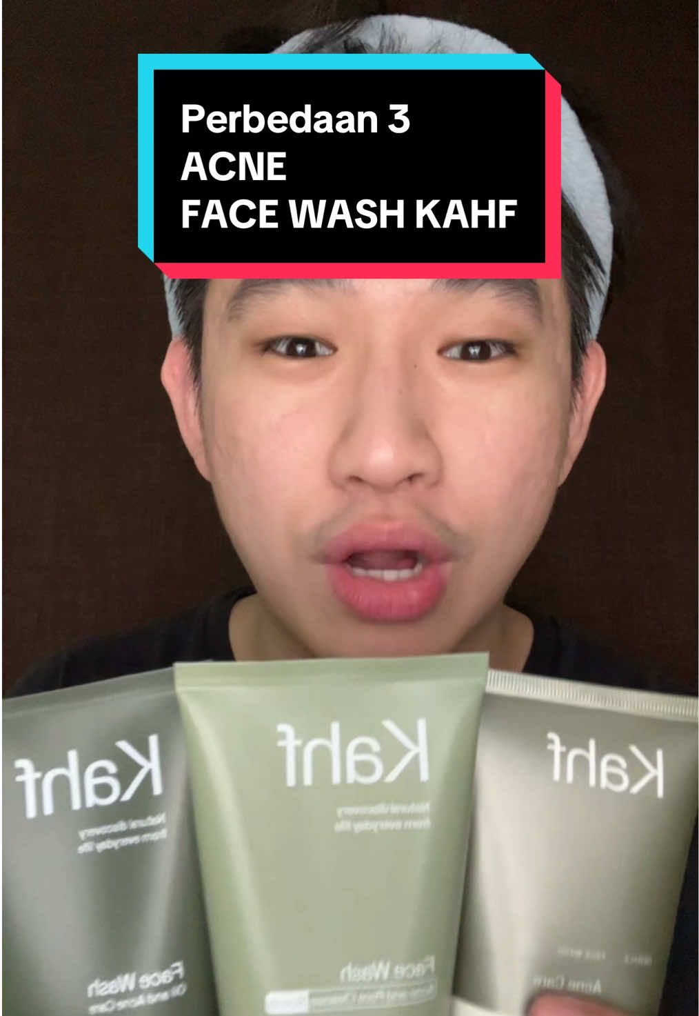 Biar lu cowo ga bingung buat yang jerawatan mau pakai sabun wajah kahf yang mana #kokohskincare #kahffacewash #lowph #sensitiveskin #Pejuangjerawat2 