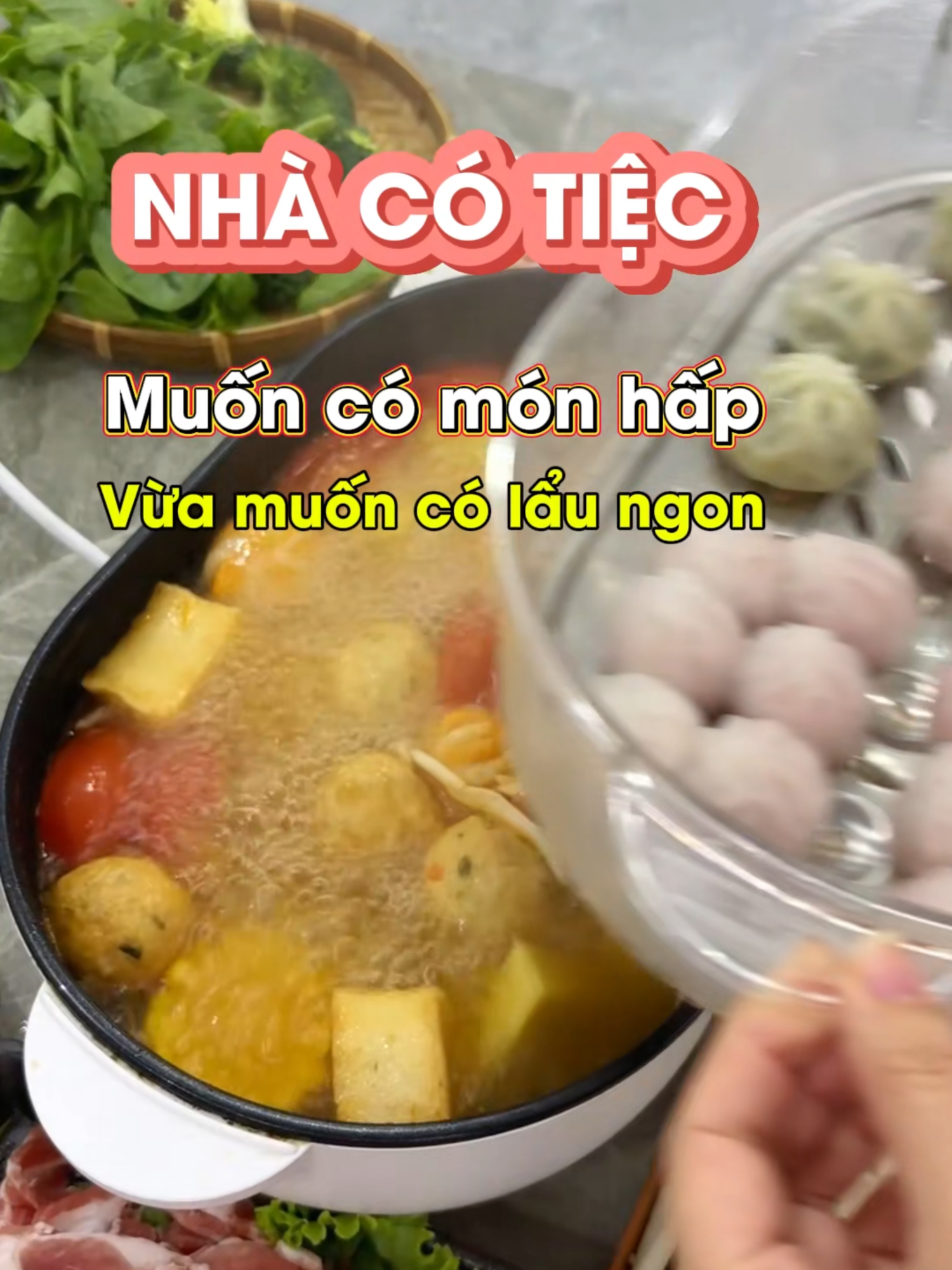 Chiếc nồi lẩu hấp Kachi Vifiba này là trợ thủ đắc lực cho bữa tiệc của gia đình, nấu nhiều món cùng lúc, không sợ lỉnh kỉnh nồi niêu, nấu xong dọn rửa cũng tiện lợi #vifiba #nồilẩuhấpkachivifiba #noilauhap #noilauhapvifiba
