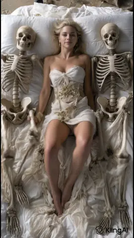 Dancing with Skeletons - The video was created with the help of @Kling AI  She dances among the bones as if time has stopped. In the stillness of the night, every move echoes the memory of an old ball. A dance between worlds — delicate, strange, and beautiful. #KlingAlTurbo #klingai #kreatewithkling #dance #skeletons 