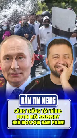 Căng Thẳng Tột Đỉnh: Putin Mời Zelensky Đến Moscow Đàm Phán!#xuhuong #fyp #thoisu #tinnong #tintuc 