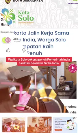 Mas Respati Ardi dukung penuh Pemerintah India fasilitasi beasiswa S2 Warga Solo ke India dan ternyata beneran ada yang LOLOS🥳🥳 #solo24jam #respatiardi #beasiswaluarnegeri #beasiswaindia #walikotasolo 