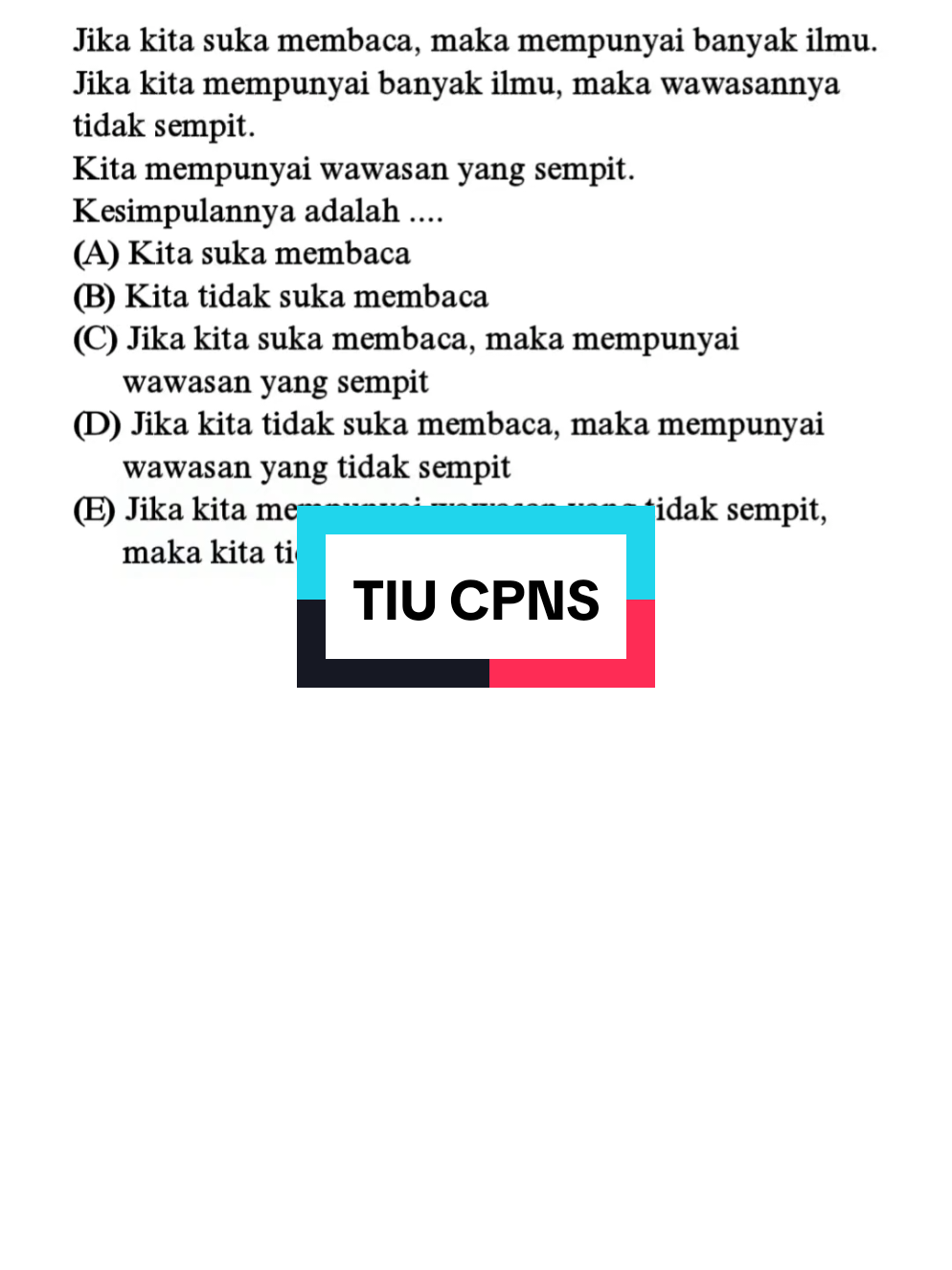 TIU CPNS #fyp #cpns #tiucpns #skdcpns #matematika 