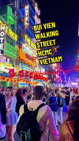 Bui Vien walking street, HCMC, Vietnam - Phố đi bộ Bùi Viện điạ điểm ăn chơi hot hit Sài Gòn 2025 về đêm #buivienwalkingstreet #hcmc #vietnam #buivien #videolonger 