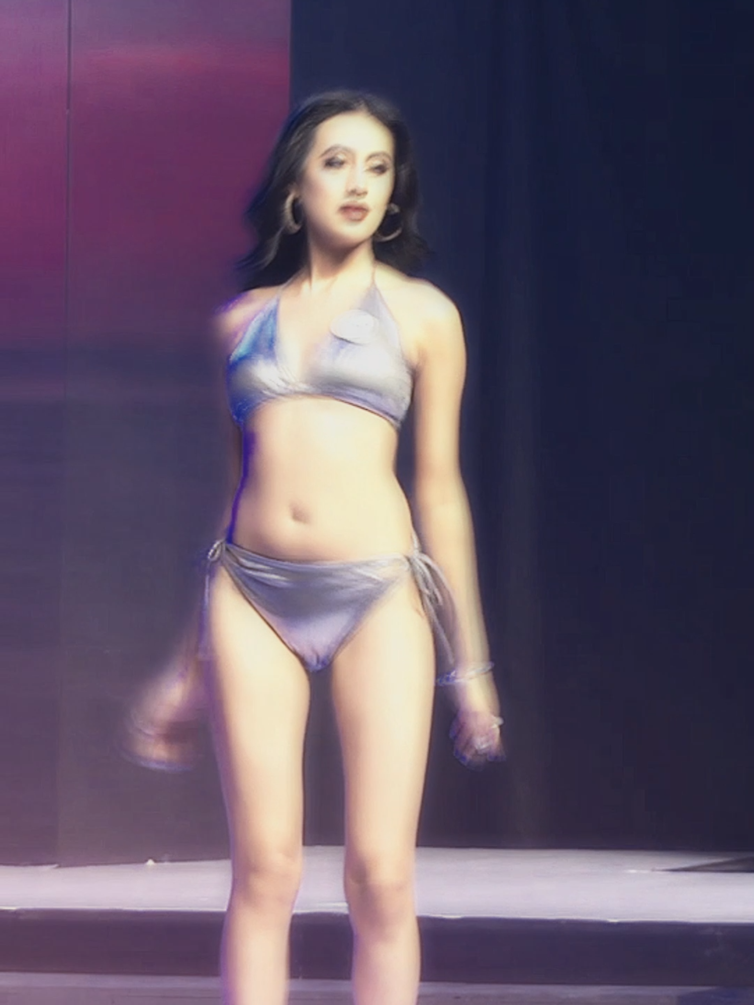 🔥 Teena Pariyar slays the stage in the swimsuit round at the Miss Vibhaa 2025 Grand Finale! 👑✨ Confidence, elegance, and power in every move. 💫💃  #braveboldbeautiful #missgrandinternational #umangacreation #MissVibhaa