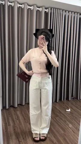 Quần xuông thỏ che mọi khuyết điểm chân ☺️☺️ #xh #xuhuong #outfits #xuhuongtiktok 