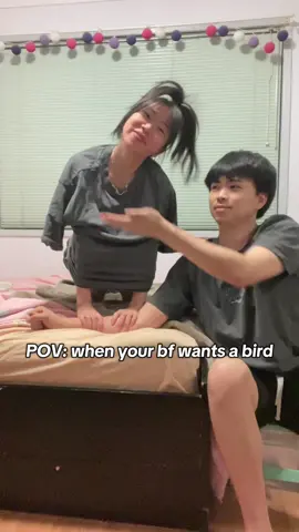 anything he wants he gets #birdarm #birdtrend #owl #couple #fyp 