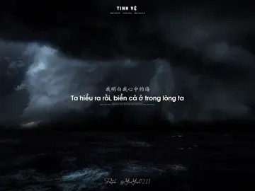 浮世載舟心未歸，海深難滿夢如灰。 Phù thế tải chu tâm vị quy, hải thâm nan mãn mộng như khôi.                                   _ – Trong cõi đời nổi trôi như thuyền, lòng ta vẫn chưa về bến. – Biển sâu khó lấp đầy, giấc mộng hóa tro tàn.                                                                 _  #nhactrungquoc #精卫 #tinhve #vietsub #yinyue0211 