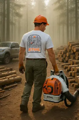💨  STIHL Power - Built for Work 🪵 #STIHL #Workwear #MensStyle #CinematicVideo #ChainsawLife