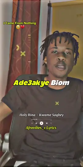 Kwame Sogbe I Came From Nothing 🥹💔 Holy Rina - Kwame Sogbe @Holyrina #music #video #lyrics #ghana #foryoupage❤️❤️ 