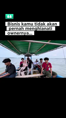 Saya merasa ngga pernah sia sia dalam menjalankan bisnis. ____ Semua adalah bagian dari perjalanan, bagian dari proses. Kegagalan adalah bagian dari skenario keberhasilan.  Bisnis kamu, tidak akan pernah menghianati ownernya. Hanya perlu sedikit waktu untuk menunjukan hasilnya.