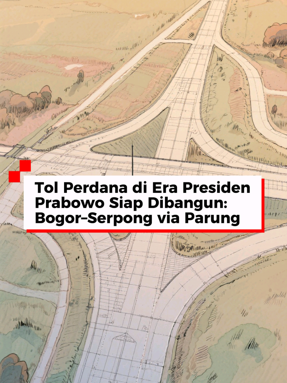 Tol perdana di era Presiden Prabowo segera dimulai! 🚧 Proyek Tol Bogor–Serpong via Parung ini dibangun tanpa dana APBN, dengan investasi mencapai Rp12,35 triliun dari konsorsium BUMN dan swasta. Konstruksi ditargetkan mulai Oktober 2026 dan selesai Agustus 2028. Langkah baru untuk memperkuat konektivitas dan efisiensi transportasi nasional! 🇮🇩🙌 @partaigerindra  #PrabowoSubianto #PrabowoPapaDunia #PresidenKhatulistiwa #Tol #Fyp 