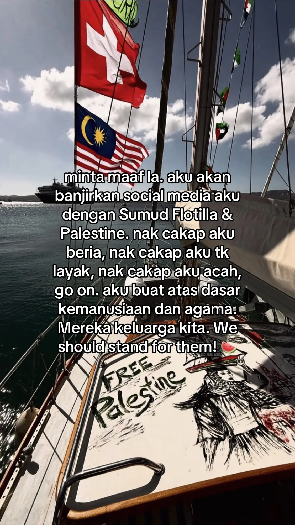 😊 #sumudnusantara #globalsumudflotilla #freepalestine 