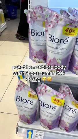 lagi turun harga bangett, buruan gass langsung co yaaw🤩😍#biore #biorebodywash #sabunmandi 