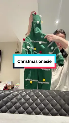 How adorable is this Christmas tree onesie for kids! #christmastreecostume #christmasonesieforkids #mumsoftiktok 