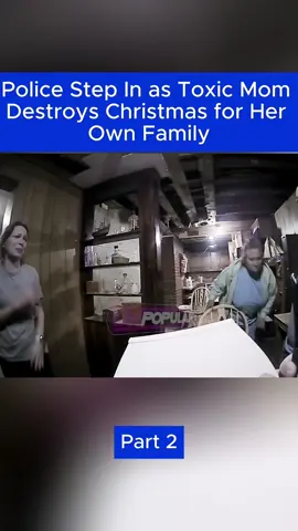 Police Step In as Toxic Mom Destroys Christmas for Her Own Family P.2 #copsbodycam #trafficpolice #policecam 