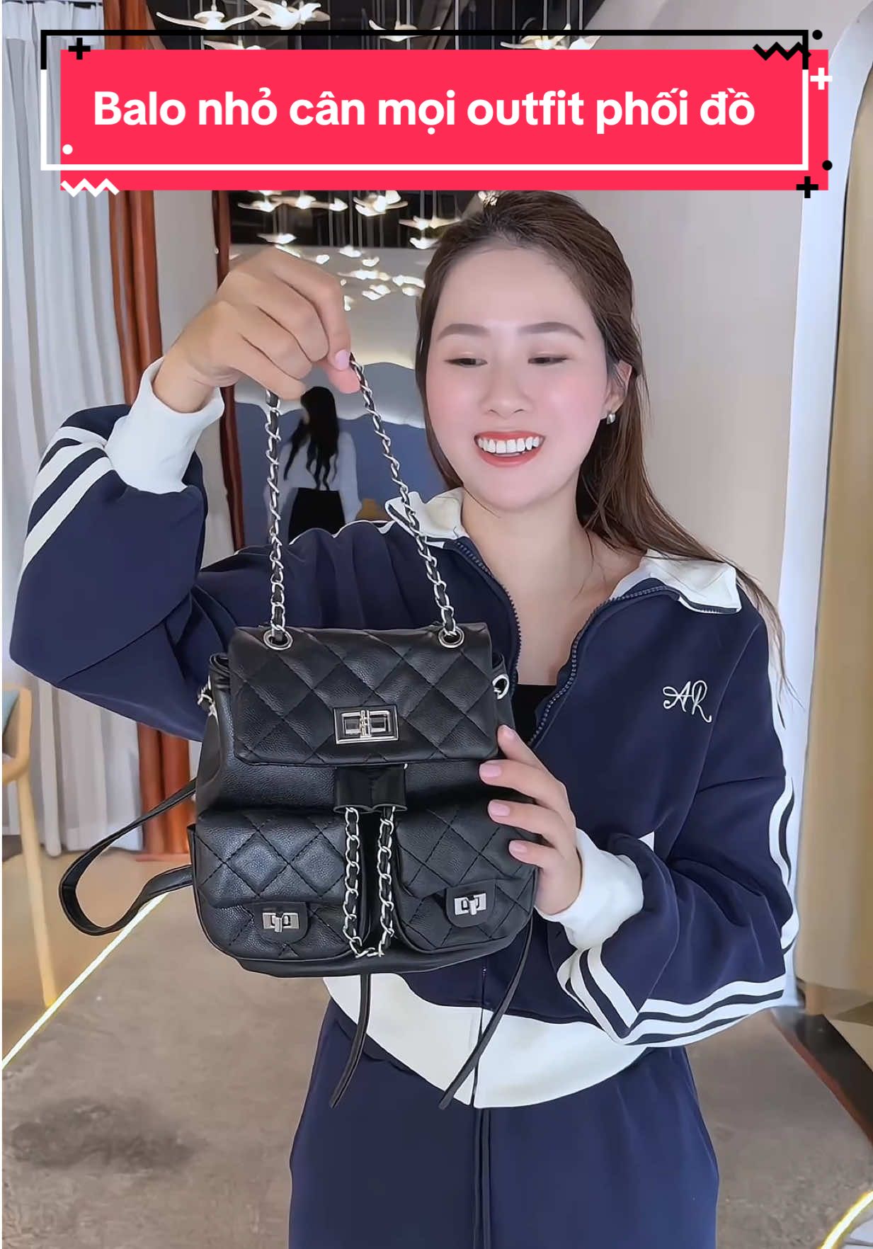 Balo nhỏ cân mọi outfit phối đồ #xuhuong #tuixachnu #balotuixach #balonu #thoitrangnu 