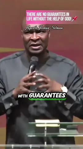 There Are No Guarantees In Life Without The Help Of God!📌-Apostle Joshua Selman Ninmak..#salvationhub #gospel #explorepage #worshipmusic #instablog9ja 