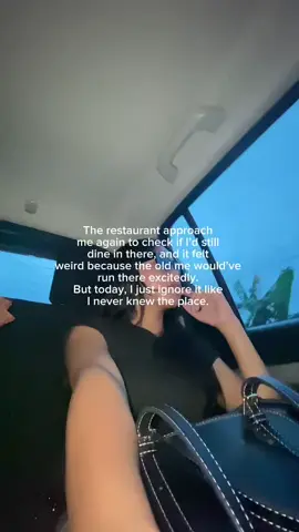 Yes I just realized that I no longer long for it. I’m grateful for the opportunity experience and service it provided, but it’s no longer somewhere I’d chose to stay and dine in ever again, and I’m standing on that.  (IT’S NOT ABT THE RESTAURANT) #peace #relatable #trending #selfrespect #fyp 
