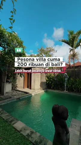 Villa buat kaum mendang mending di bali nih, cuma 200k udah dapet villa + kolam renang. Lokasinya di sanur