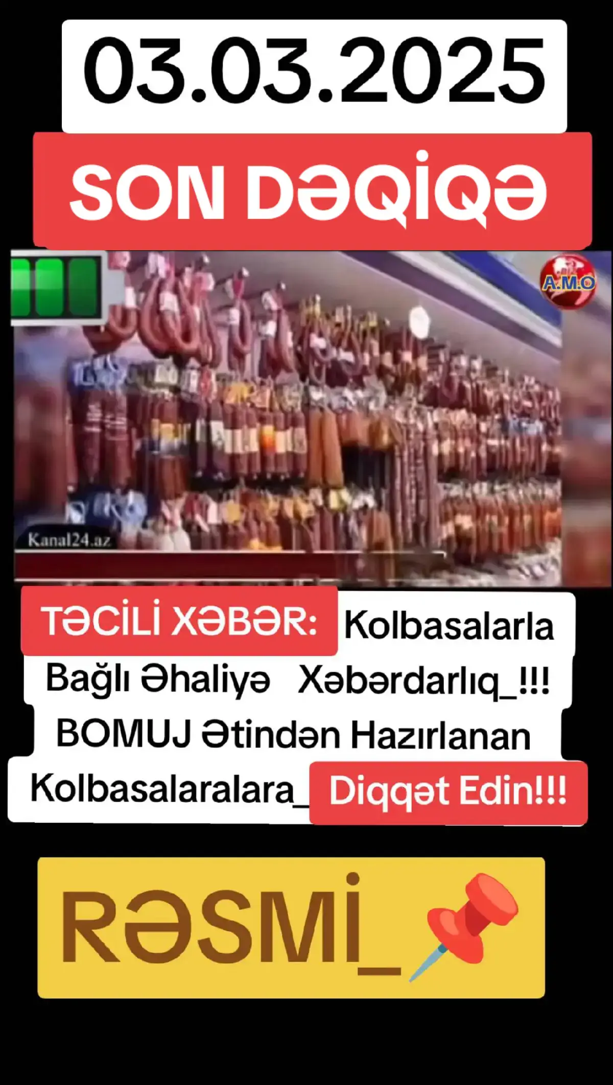 #RƏSMİ_📌  #⚜️_A_M_O_⚜️  #RəsmiXəbər📌 