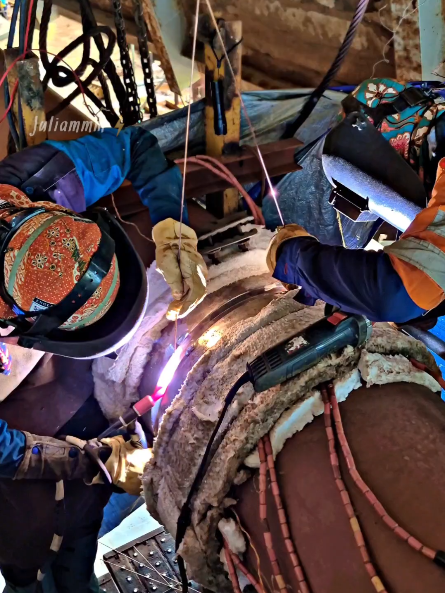 Continue welding🔥 #welder #boiler #welderindonesia🇮🇩 #highpressure #fypage 