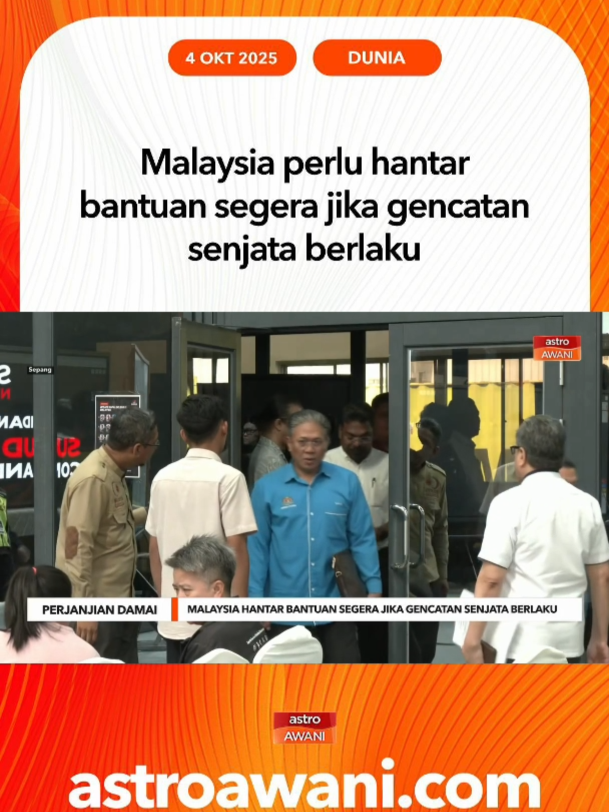 Kerajaan dan pertubuhan badan bukan kerajaan (NGO) pro-Palestin harus bersiap sedia untuk menghantar bantuan kemanusiaan ke Palestin sekiranya gencatan senjata di antara #AWANInews