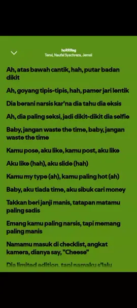 hoRRReg - Tenxi, Naufal Syachreza, Jemsii #spotifylyrics #songlyrics #song #fyp #viral 