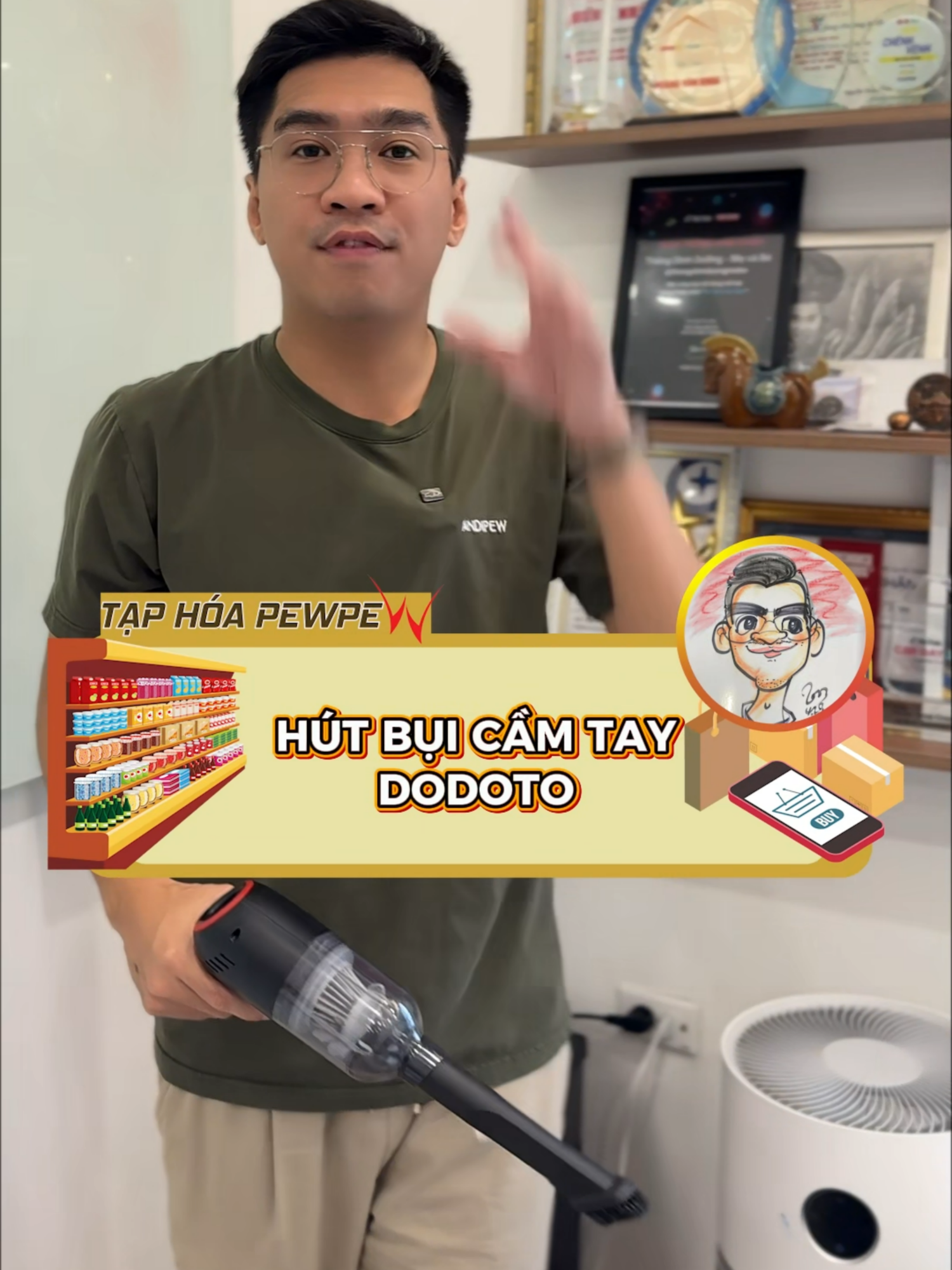 [REVIEW KHÔNG BOOKING] VIDEO REVIEW MÁY HÚT BỤI CẦM TAY DODOTO Máy hút bụi cầm tay đa năng dễ dàng sử dụng trên ô tô, ga giường, sofa,.. Có 3 lớp lọc bụi dễ dàng tháo lắp và vệ sinh. Rất mong quý kháng hàng/ khán giả có thể để lại bình luận/ góp ý hay sản phẩm quan tâm nhé. * Chúng tôi nhận hoa hồng từ các nhãn hàng khi bán/ giới thiệu/ trải nghiệm các sản phẩm được liên kết với video này. * #taphoapewpew #pewpew #mayhutbuicamtay  #dodoto