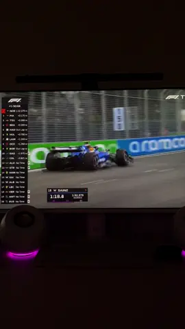 purple sectors 🤩 #carlossainz #williamsf1 #singaporegp2025 #f1 