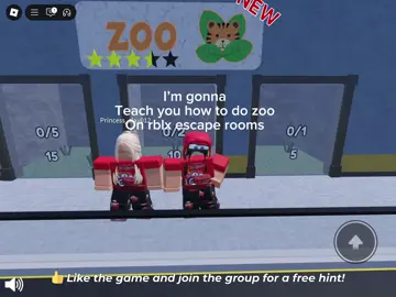 how to do escape room zoo :) #escaperoomroblox #tutorial #roblox