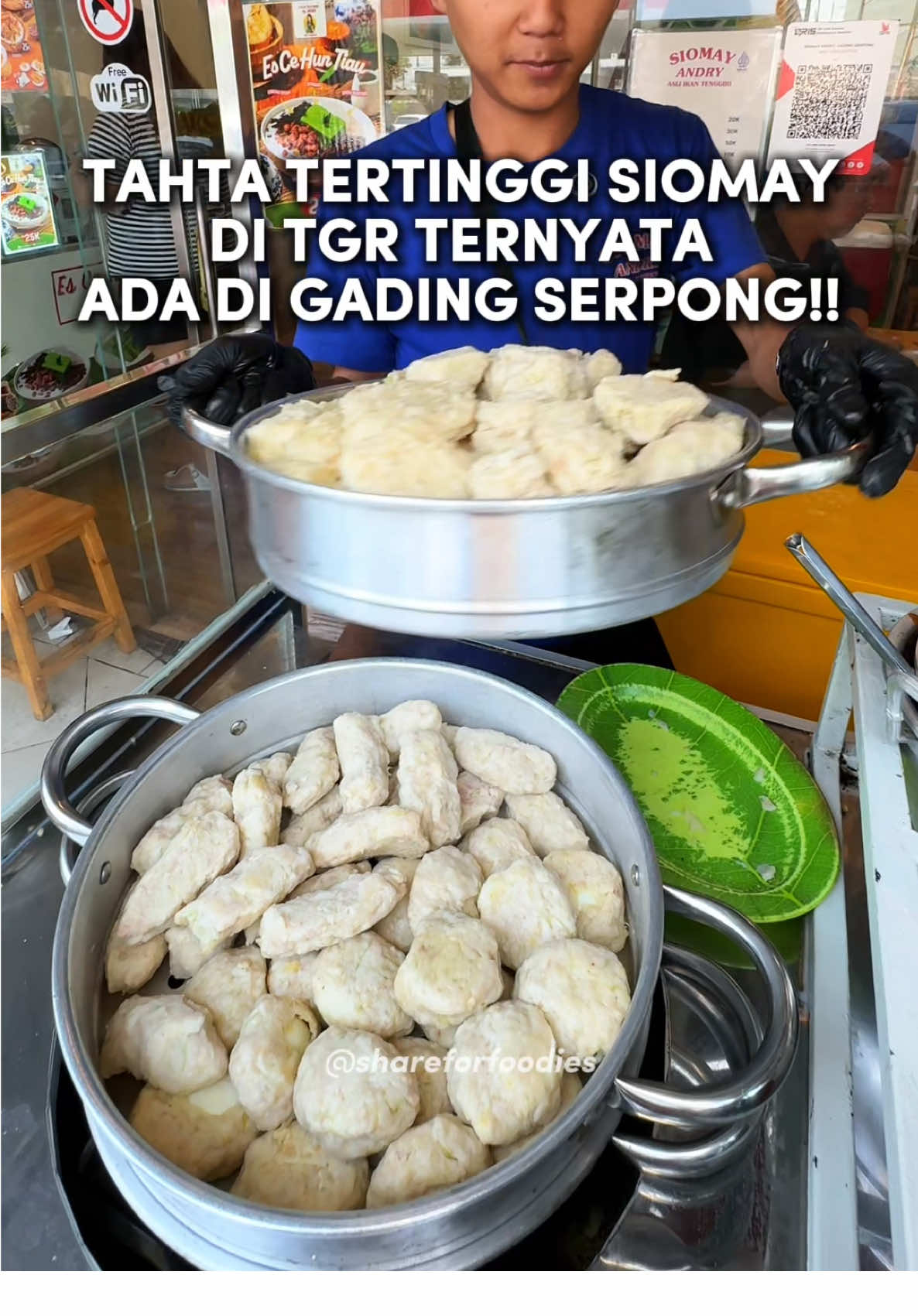 Tahta tertinggi siomay di Tangerang, satuannya ceban dan Halal 🤩   SIOMAY ANDRY 📍Di Dapur Lodeh Ny. Hellen (Ruko seberang pom bensin belakang SMS) 📍Metland Dapur Lodeh ny. Hellen ruko Northbend 35-36 (sebrang RS Mandaya) Metland Cyber Puri Cipondoh #shareforfoodies #siomay #siomaytangerang #siomaytenggiri #kulinergadingserpong     