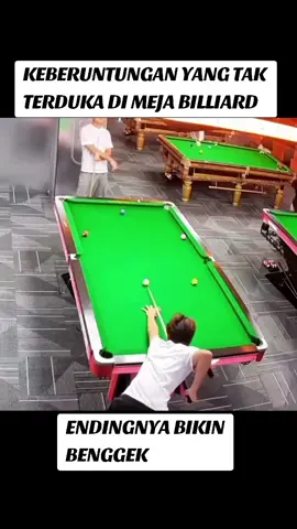 Keberuntungan yang tak terduga dimeja billiard endingnya bikin bengek #hobybola #biliard 