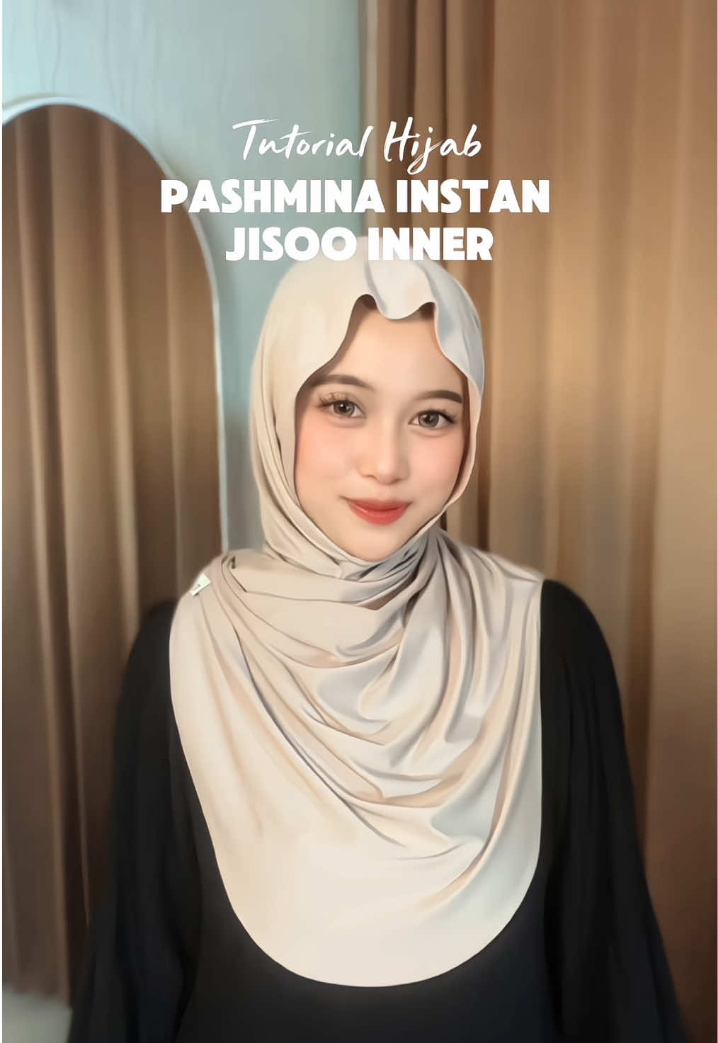 Tutorial hijab cara pake pashmina instan jisoo inner #pashminainstan #pashminajisoo #hijabjisoo #tutorialhijab #fashionhijab 