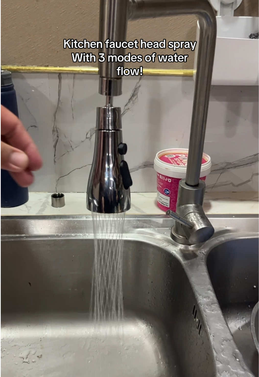 Kitchen faucet head spray with 3 modes #kitchenfaucetspray #kitchenfaucetheadspray #kitchenfaucethead #faucethead 