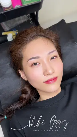 Làm chân mày cho học viên mình thì làm nữa bên, nữa bên còn lại để ẻm về ẻm làm thấy được không mấy bà 🫣😅#xuhuong #phunxamthammy #phunxamvinhlong #phunmay #daotaohocvien 
