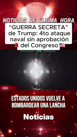 ¡ESCALADA PELIGROSA! EU bombardea lancha cerca de Venezuela: 4 muertos#noticias#venezuela#caracas#new#noticiasen1minuto
