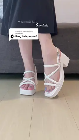 Replying to @Jocelynnnn 3 inches block heel sandals! ✨ #sandal #sandals #highheels #womenssandals #sandalsforwomen 