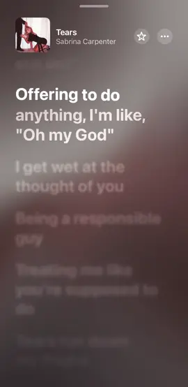 Tears - Sabrina Carpenter #song #lyrics #applemusic #trending #fyp 