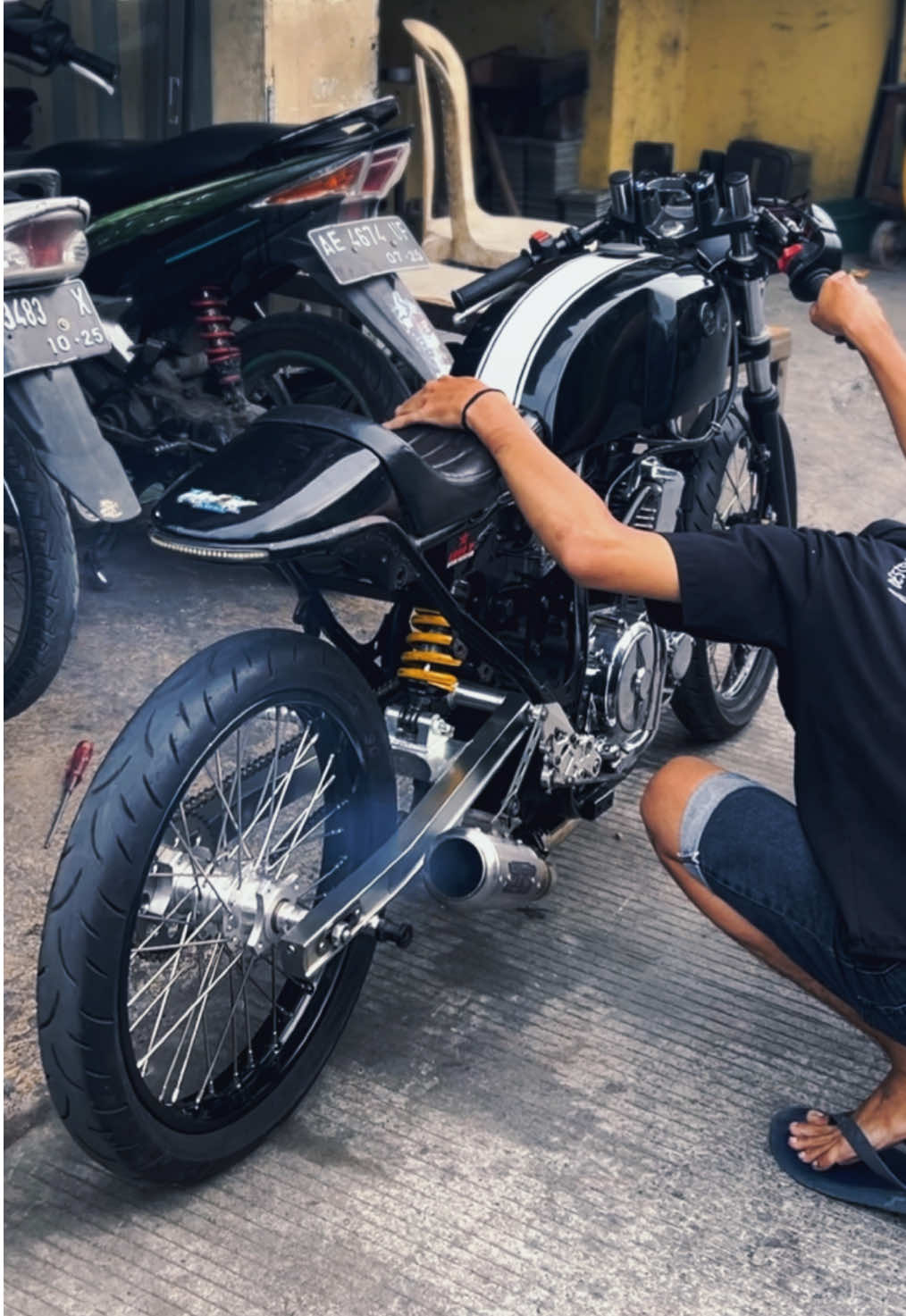 info ayani 🚀 #caferacer #herexsurabaya 