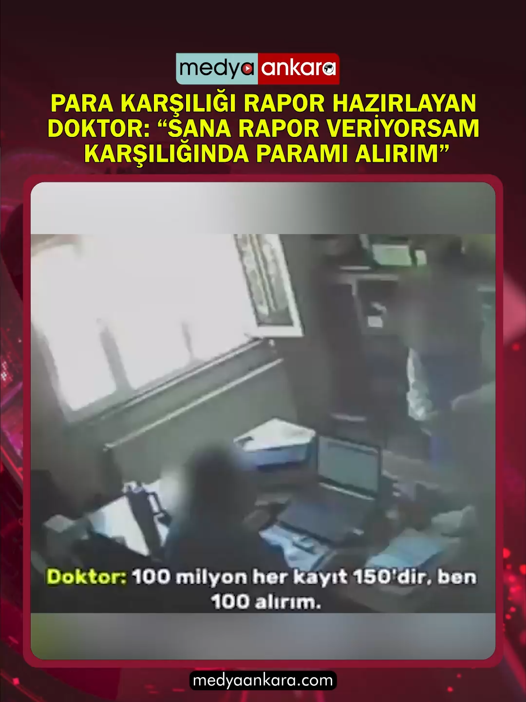 Gaziantep’te bir doktorun para karşılığı sahte rapor pazarlığı yaptığı görüntüler ortaya çıktı. Gaziantep Cumhuriyet Başsavcılığı koordinesinde KOM Şube Müdürlüğü ekiplerince düzenlenen operasyonla gözaltına alınan doktorun evinde yapılan aramada; 1 t*banca, 129 f*şek, bir kuruma ait tanıtım kartı, çok sayıda reçetesi yazılıp satışı yapılmasına rağmen teslim edilmeyen ilaç ve çeşitli dijital materyaller ele geçirildi. #Gaziantep #Sahte #Doktor #Rapor #Sağlıkçı