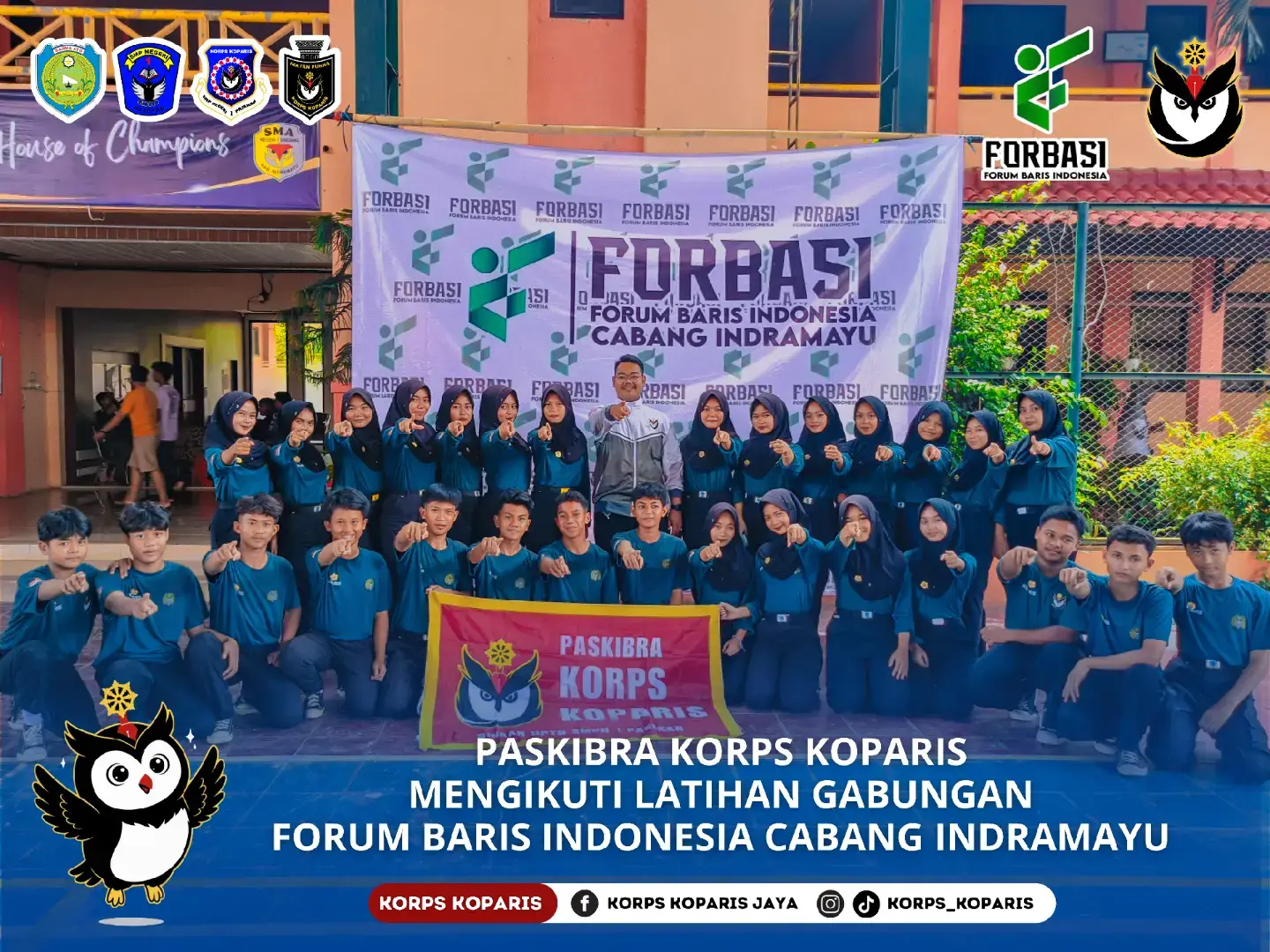 Keseruan Paskibra Korps Koparis dalam Latihan Gabungan Forum Baris Indonesia Cabang Indramayu (Latgab Forbasi) 🥳🥳🥳 FORBASI Tegak, Bergerak, Berdampak 🚀  KORPS KOPARIS Kahiji, Jaya, Juara 🔥