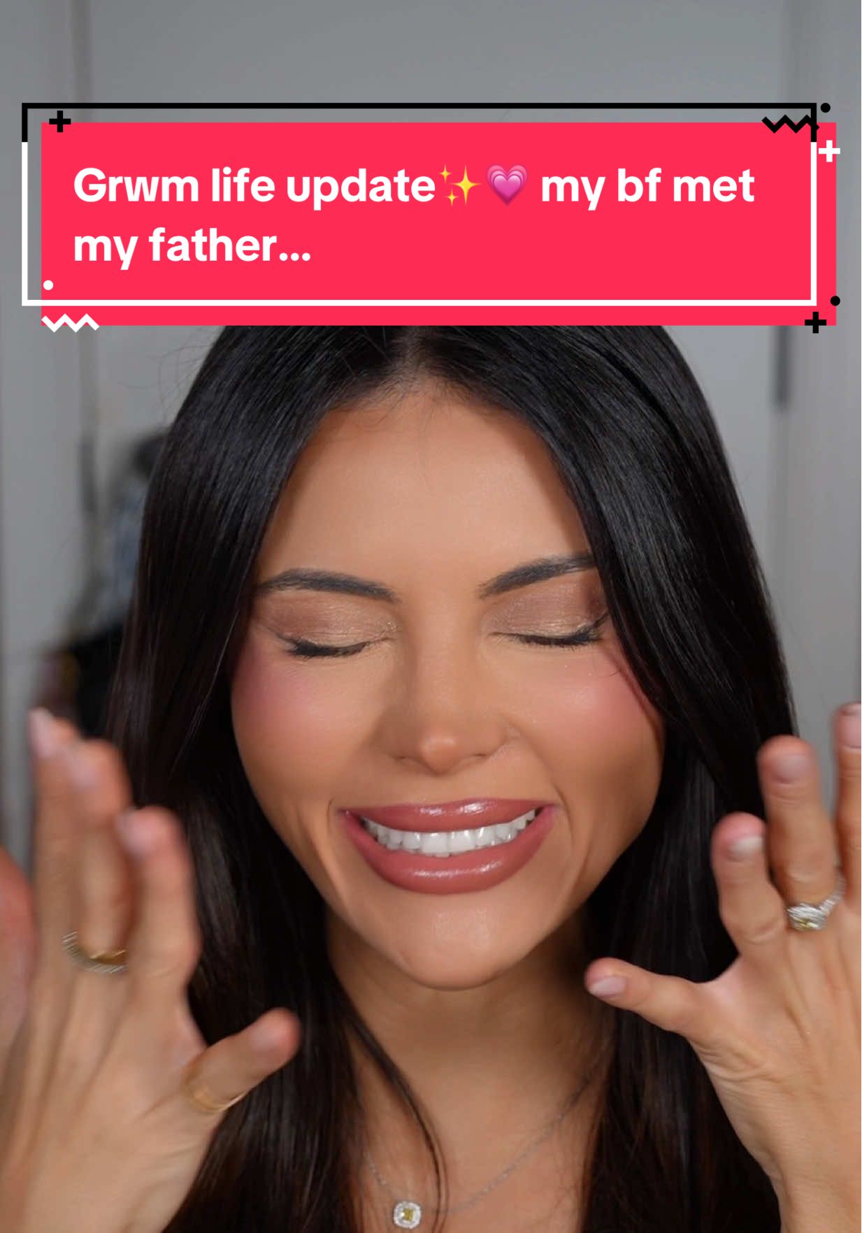 Grwm life update ✨💗 how my bf meeting my father went…✨  Using: @Guerlain terracotta foundation, @Hourglass Cosmetics concealer, @Westman-Atelier bronzer stick in Biscut, @Armani beauty liquid blush in Bold pink, @Laura Mercier setting powder, @maccosmetics lip liner in Half-Red @Gucci beauty blush in True Pink, @Too Faced cherry eyeshadow pallet, @loréal paris usa telescopic mascara 