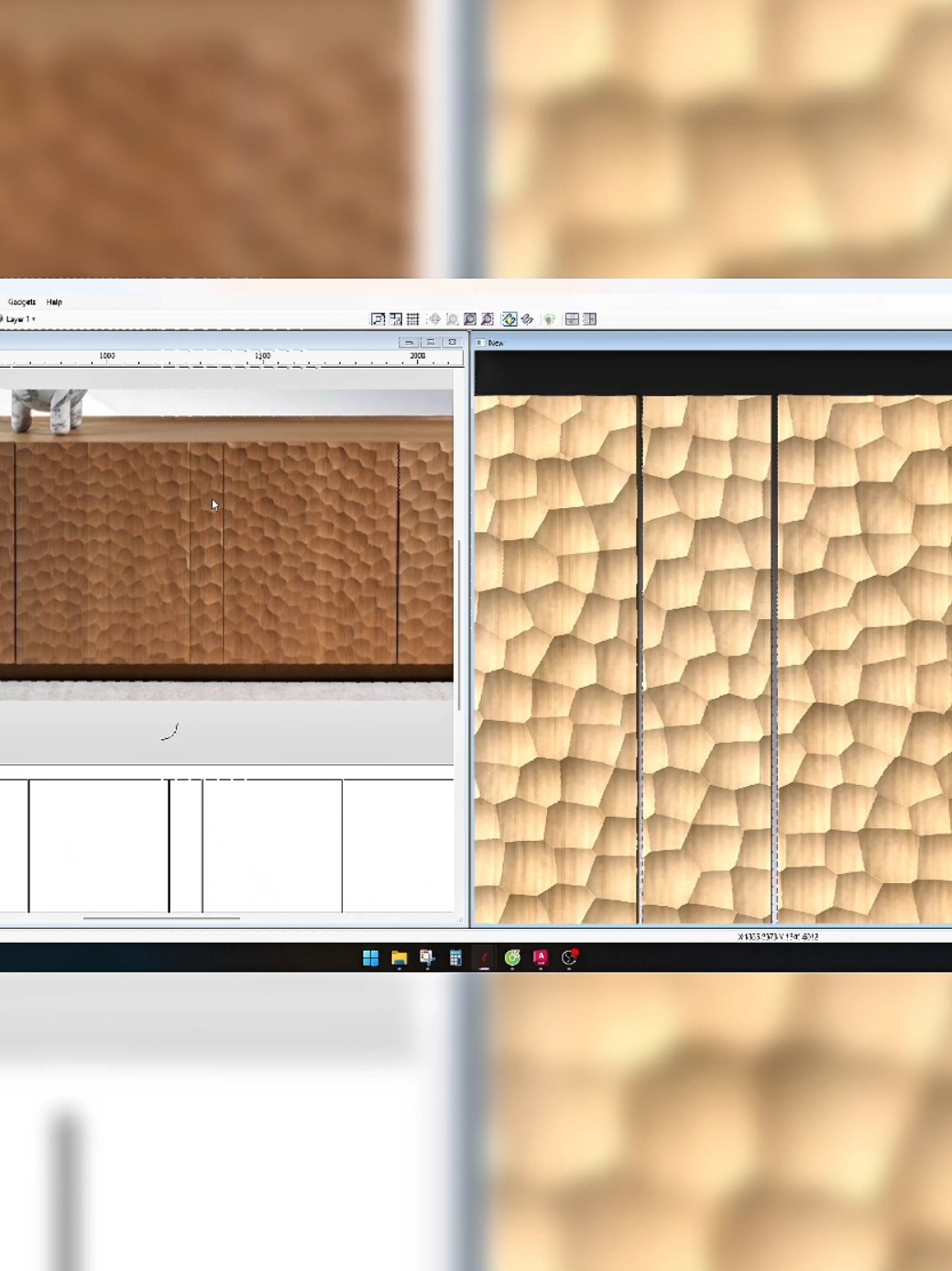 Texturing toolpath Aspire cnc #shorts #aspire 