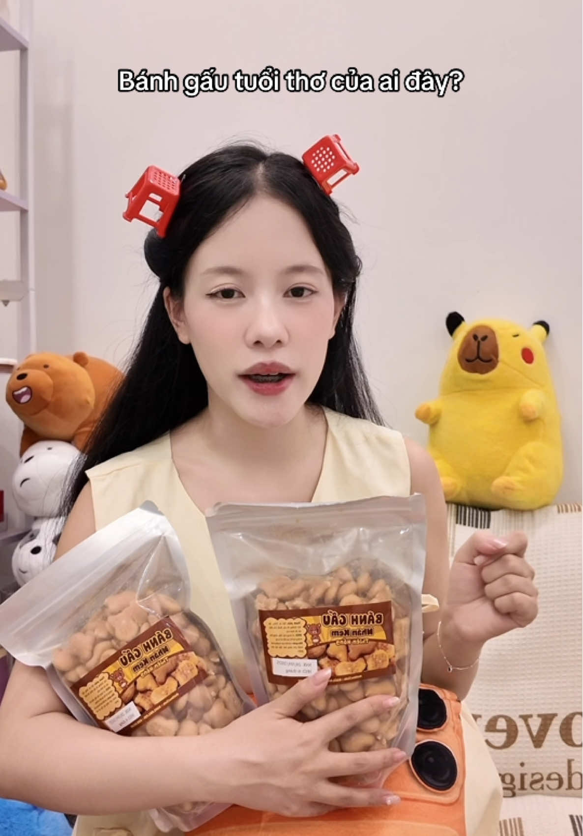 Bánh gấu tuổi thơ của ai đây? #betixiuriviu #viral #xuhuong #mukbang 