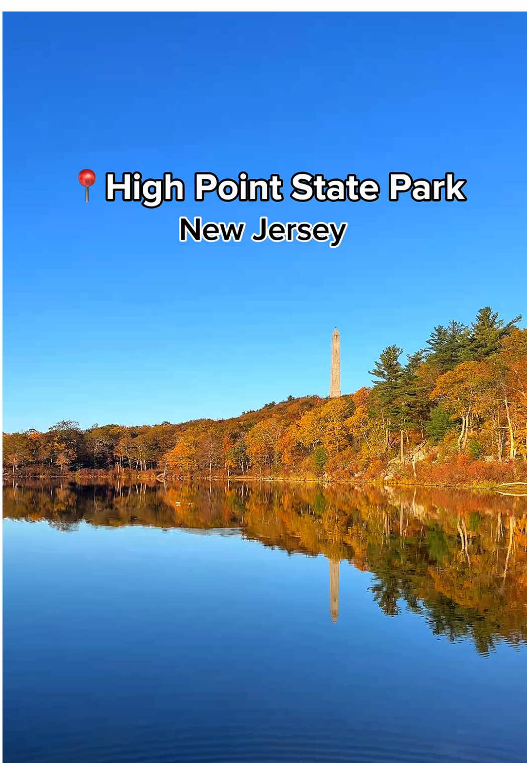 High Point State Park in New Jersey offers one of the most breathtaking sunset viewpoints in the region. Situated at the highest elevation in the state, the park provides panoramic views that stretch across three states—New Jersey, New York High Point Sate Park 📍1480 NJ-23, Sussex, NJ 07461 Hours: 8am-sunset What’s your go-to spot for catching the perfect sunset in your area?” Follow for more @shwetharamann #stateparknj #highpointstatepark #njstatepark  