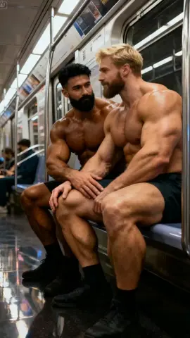 Love built as strong as their bodies 🏋️‍♂️❤️ hyper hunks #muscle #hunk #couple #gay #aiman 