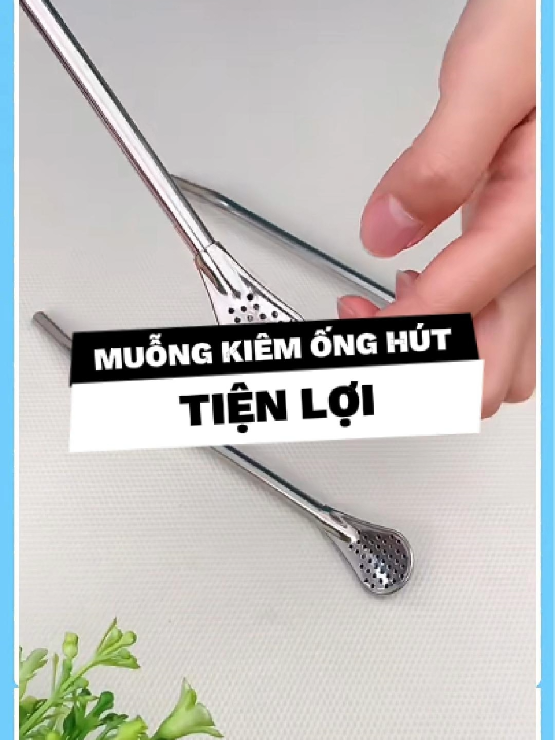 🥄 Ống hút kiêm muỗng lọc trà – Thông minh, tiện lợi, dùng là mê #onghutkiemmuong #duyne0710 #giadungtienich #giadungthongminh #xuhuong #fyp