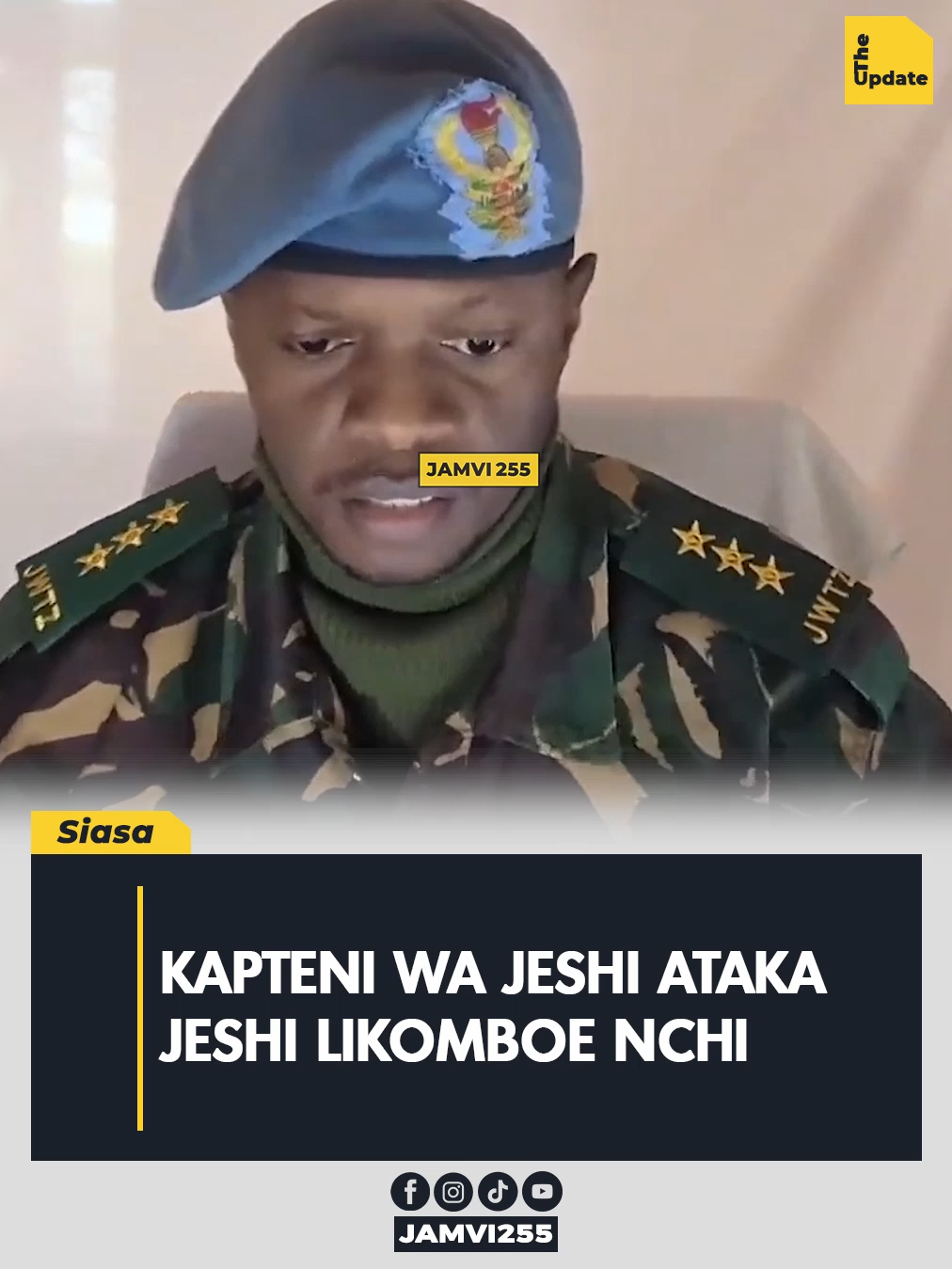 Msikilize huyu Captain Tesha, Kapteni wa JWTZ #tiktokkenya🇰🇪 #tiktokkenya #tanzaniantiktok🇹🇿 #TrendingTanzania #gwajimanization #gwajimanization🇹🇿🇹🇿✊✊✊ #Gwajima2025 #trendingvideo #tiktokindia #Uchaguzi2025 #Chadema #Polepole #Gwajima #uchaguzimkuu2025 #Jamvi255 #Oktoba29 #tiktoktanzania🇹🇿 #PolepoleLiveLeo #haki #Nepal