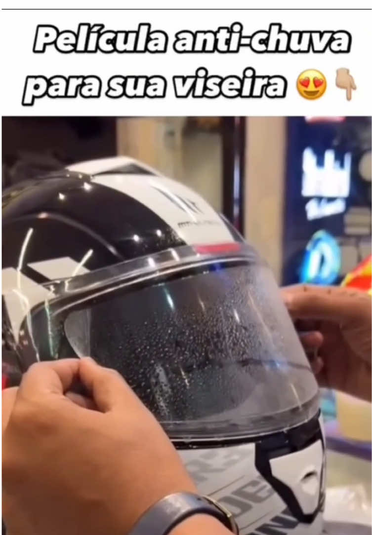 Película de capacete à prova de Chuva #capacete #peliculacapacete #motoqueiro #motoboy #entregador 