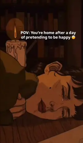 you're home after a day of pretending to be happy,🥹🥹